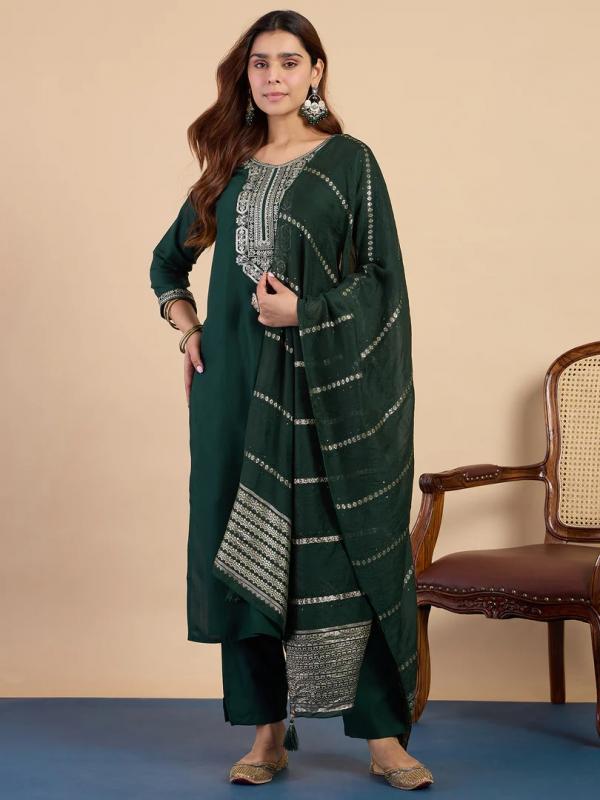 VP 9830 G Women’s Traditional Kurta Pant Set with Dupatta